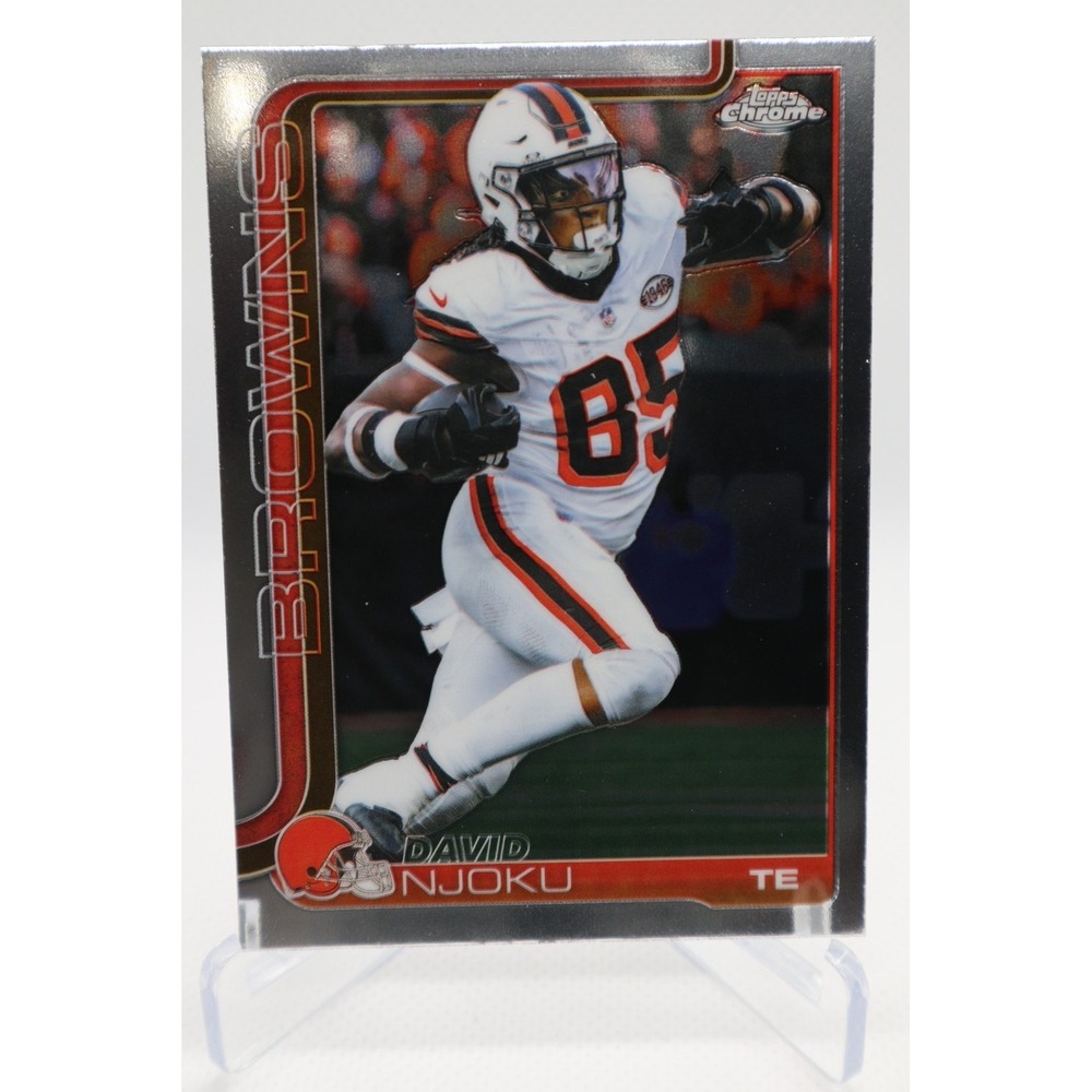 2025 Topps Chrome Football Base #69 David Njoku Browns